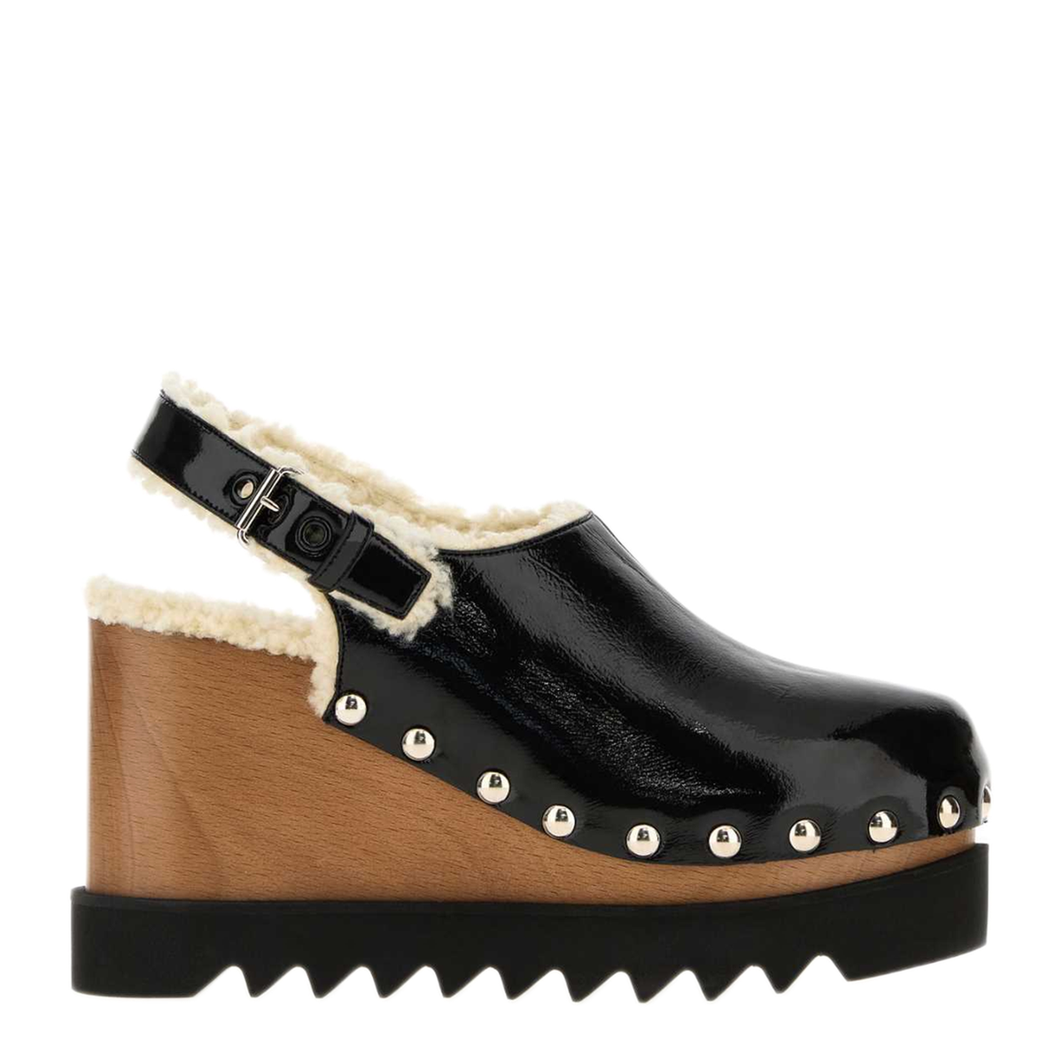 MAYFEYR - Stella Mccartney - Elyse Slingback Clog Cracked Patent - 810784E003541000
