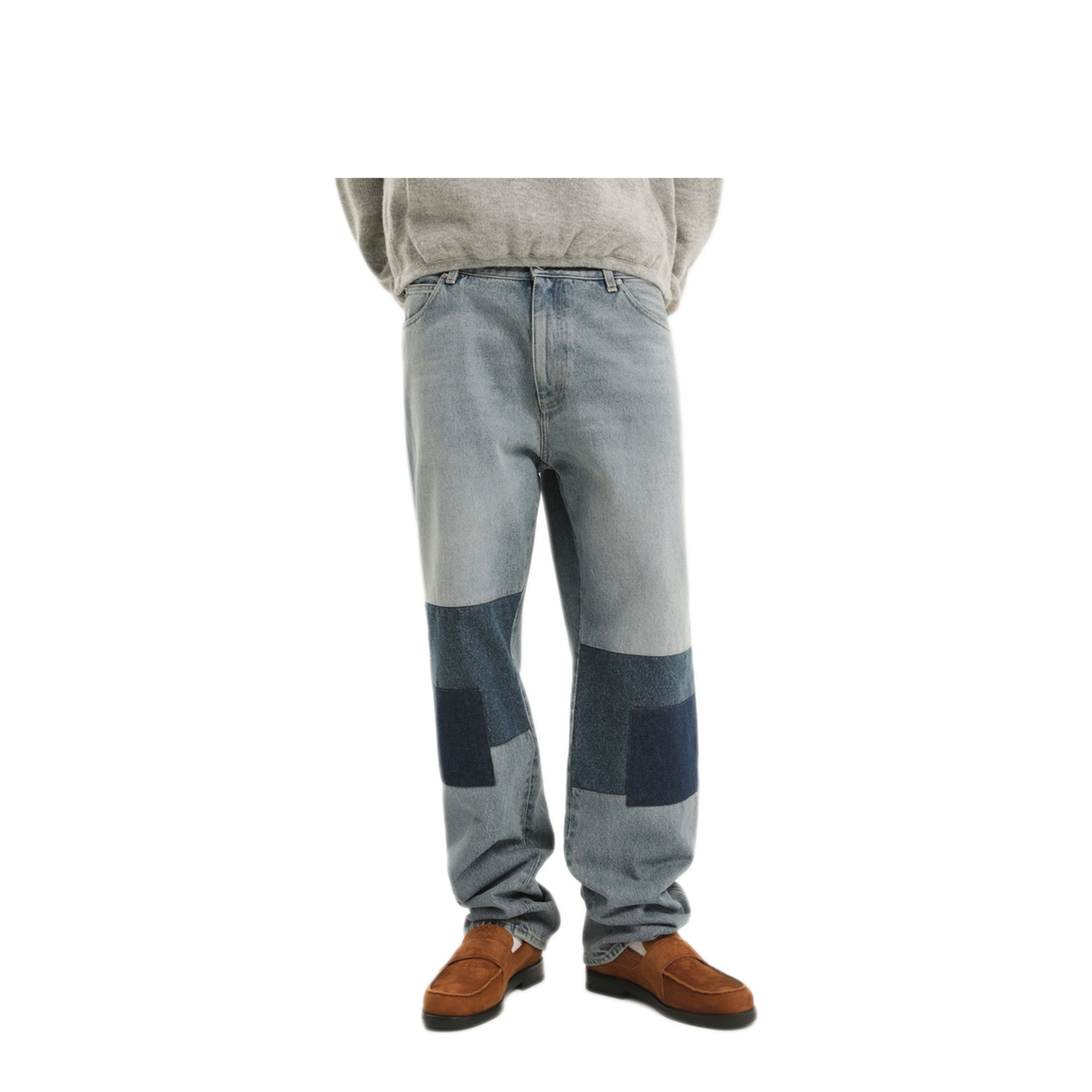 MAYFEYR - 1989 STUDIO - Malin Denim Pants With Patches - F04MCE010DEN0036100