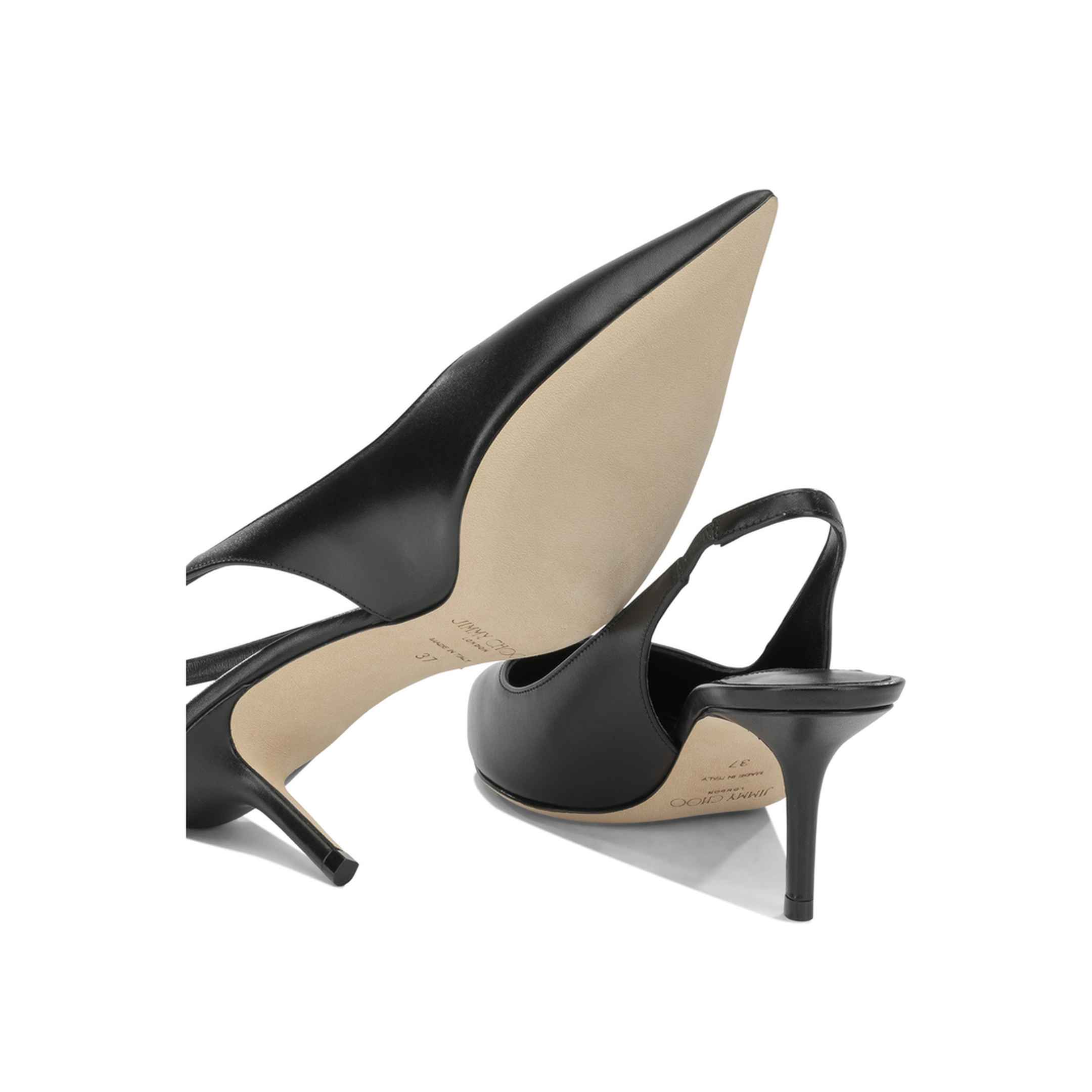 MAYFEYR - Jimmy Choo - "Love 65Mm" Slinkgback - LOVESB65CLFBLACK