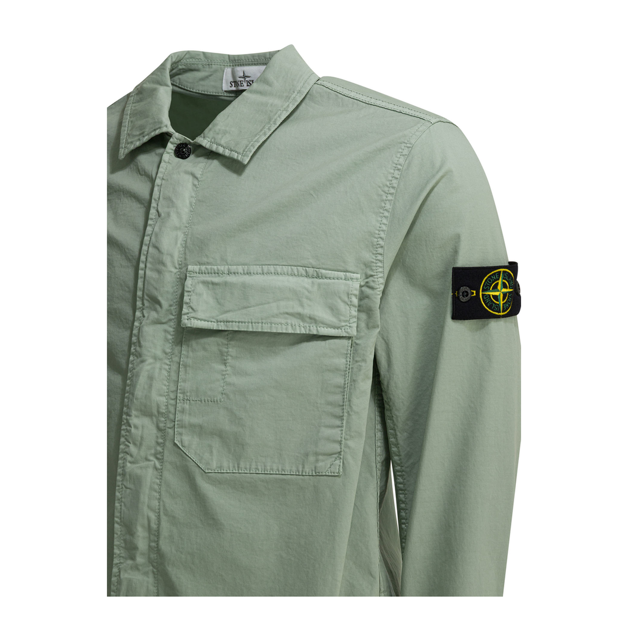 MAYFEYR - Stone Island - Overshirt Jacket With Logo Patch - 1200013S0A10V0055
