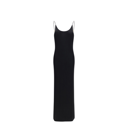 MAYFEYR - Saint Laurent - Backless Knit Dress With Cassandre Chain - 876792Y38DS