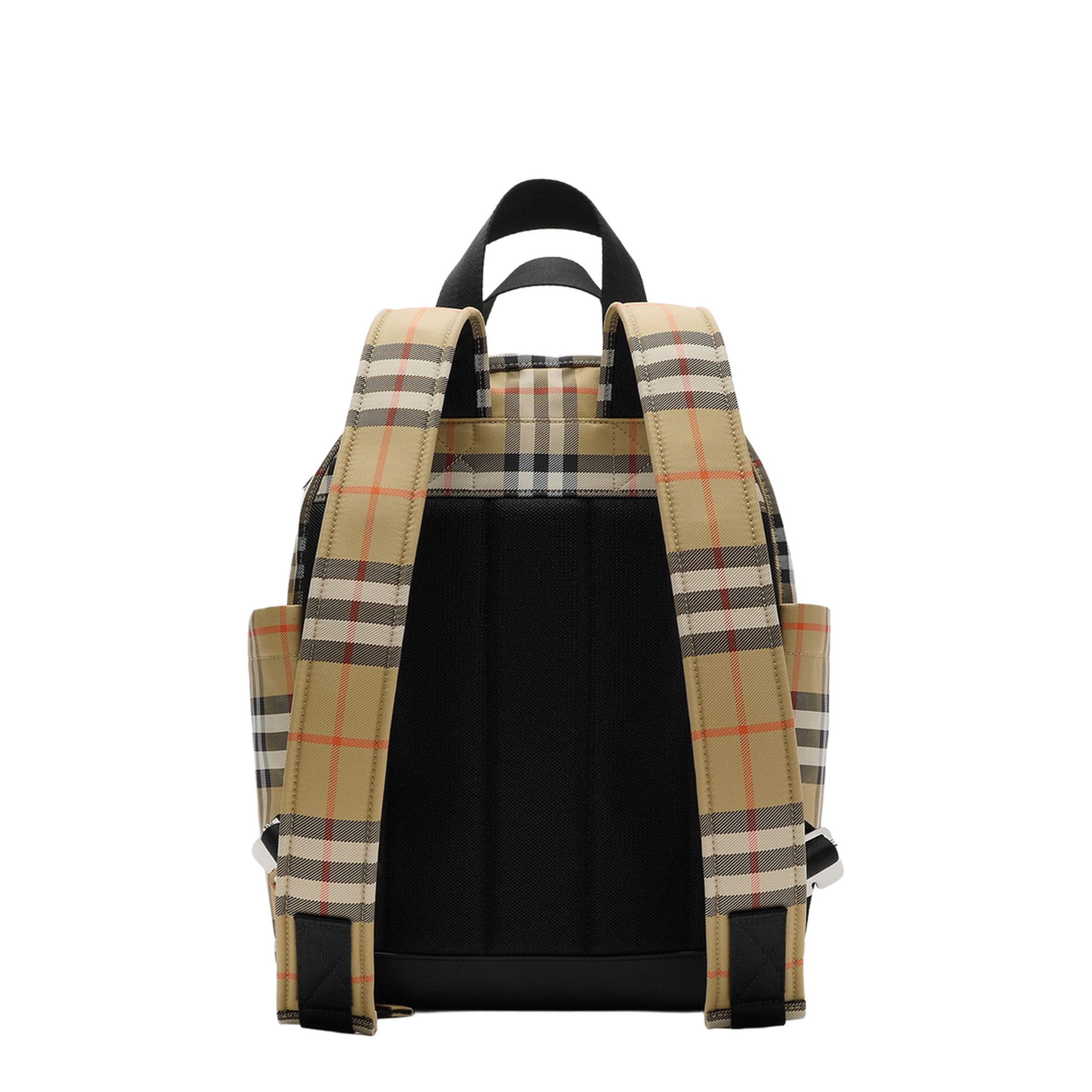 Check Motif Diaper Backpack