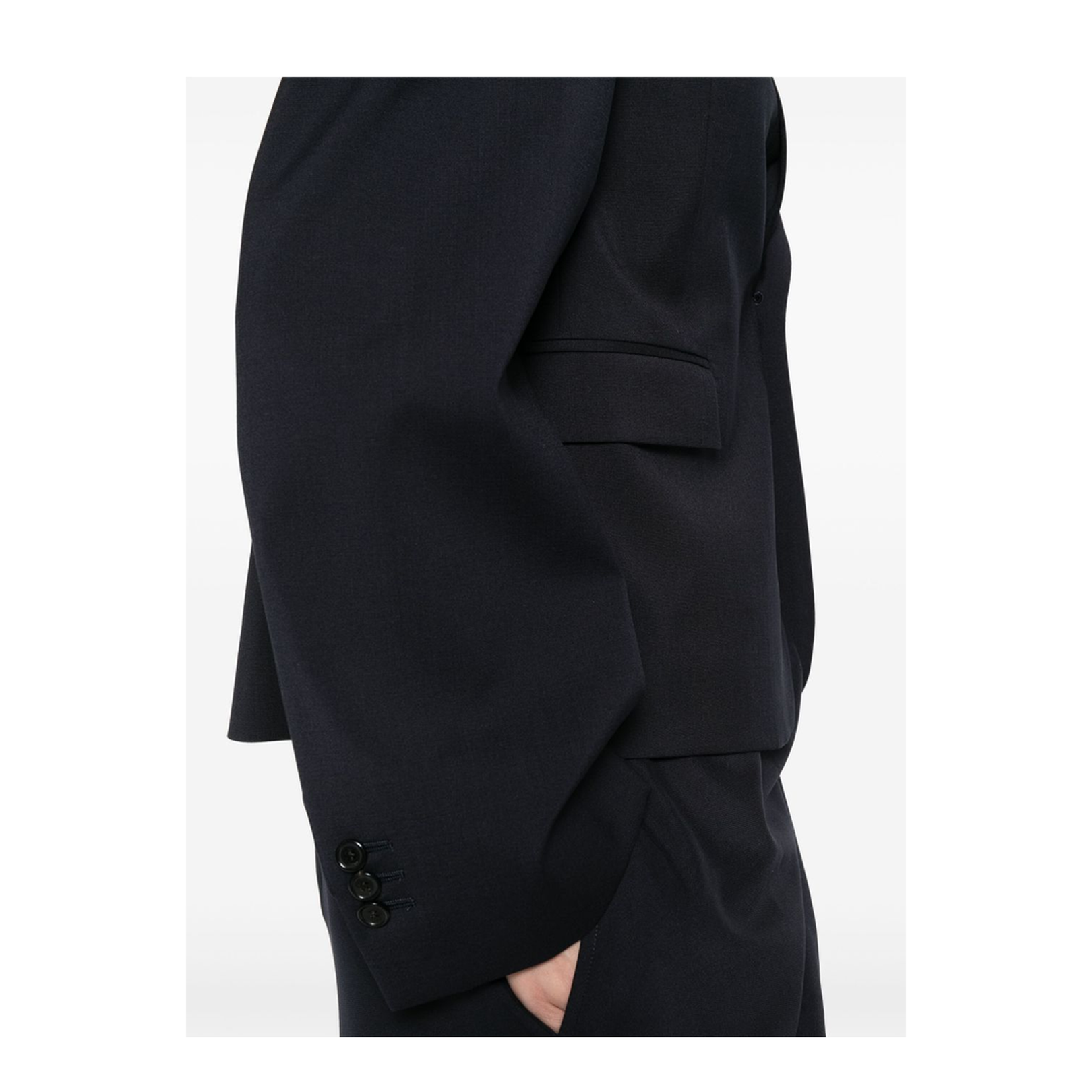 Jacket in Wool Blue