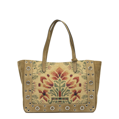 Medium Tote Bag in Jacquard Fabric