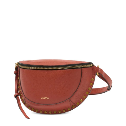 MAYFEYR - Isabel Marant - Hammered Leather Belt Bag With Studs - BJ0001FAD1C04M
