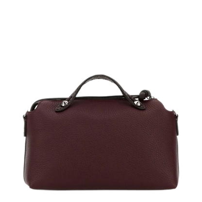 By The Way Soft Medium Calf Leather Handbag - Grape