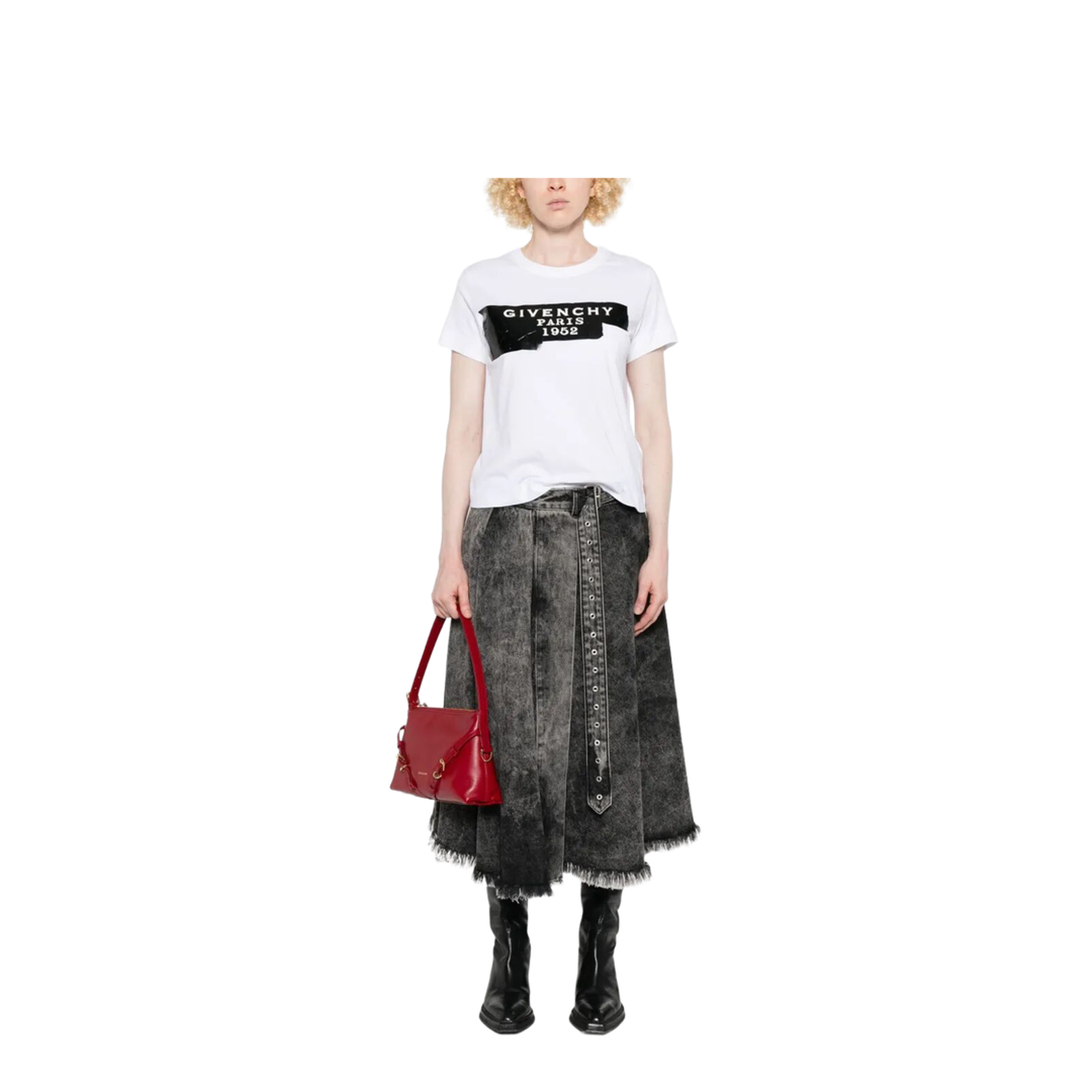 MAYFEYR - Givenchy - Cotton T-Shirt With Tape Print - BW70FJP78U