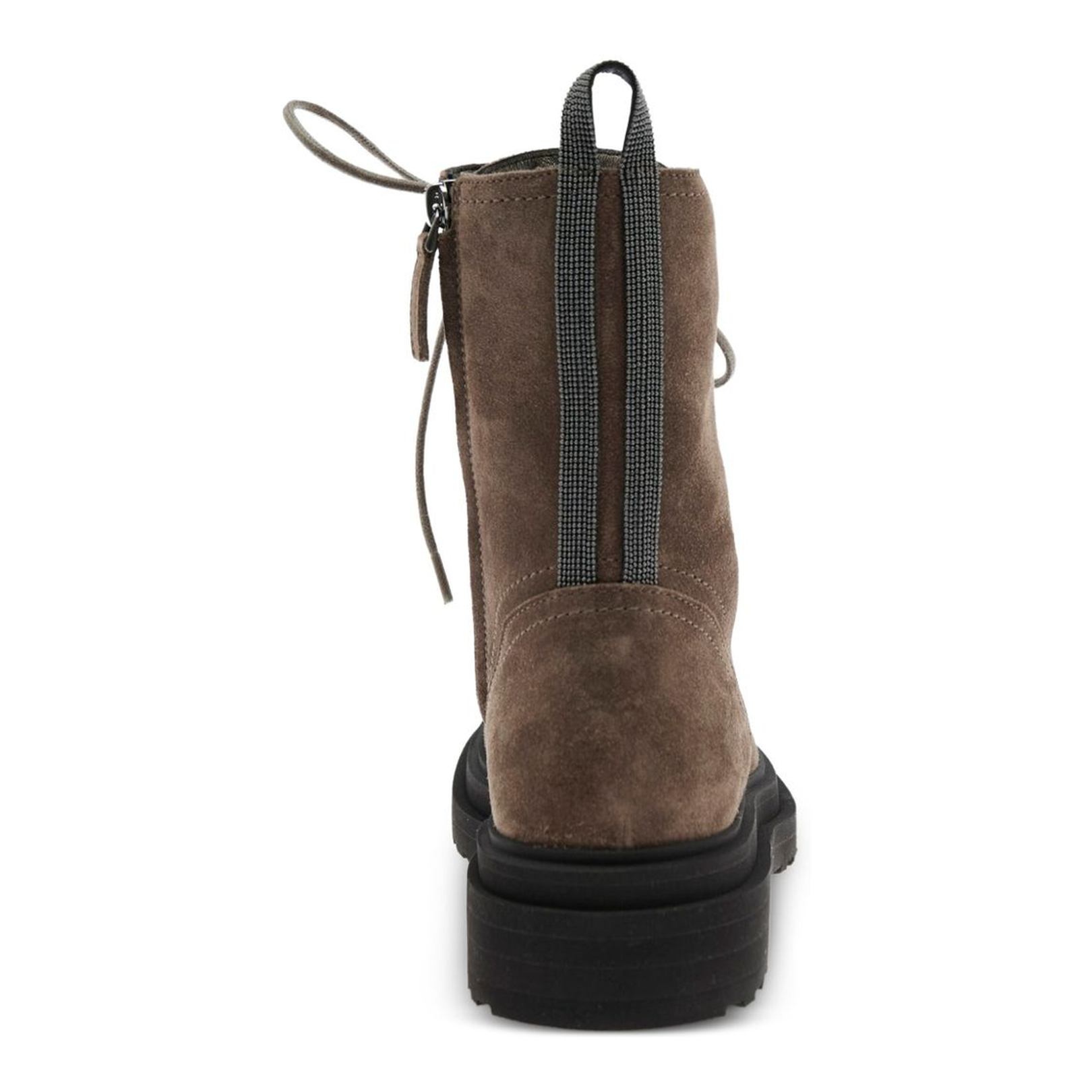 Suede Combat Boots