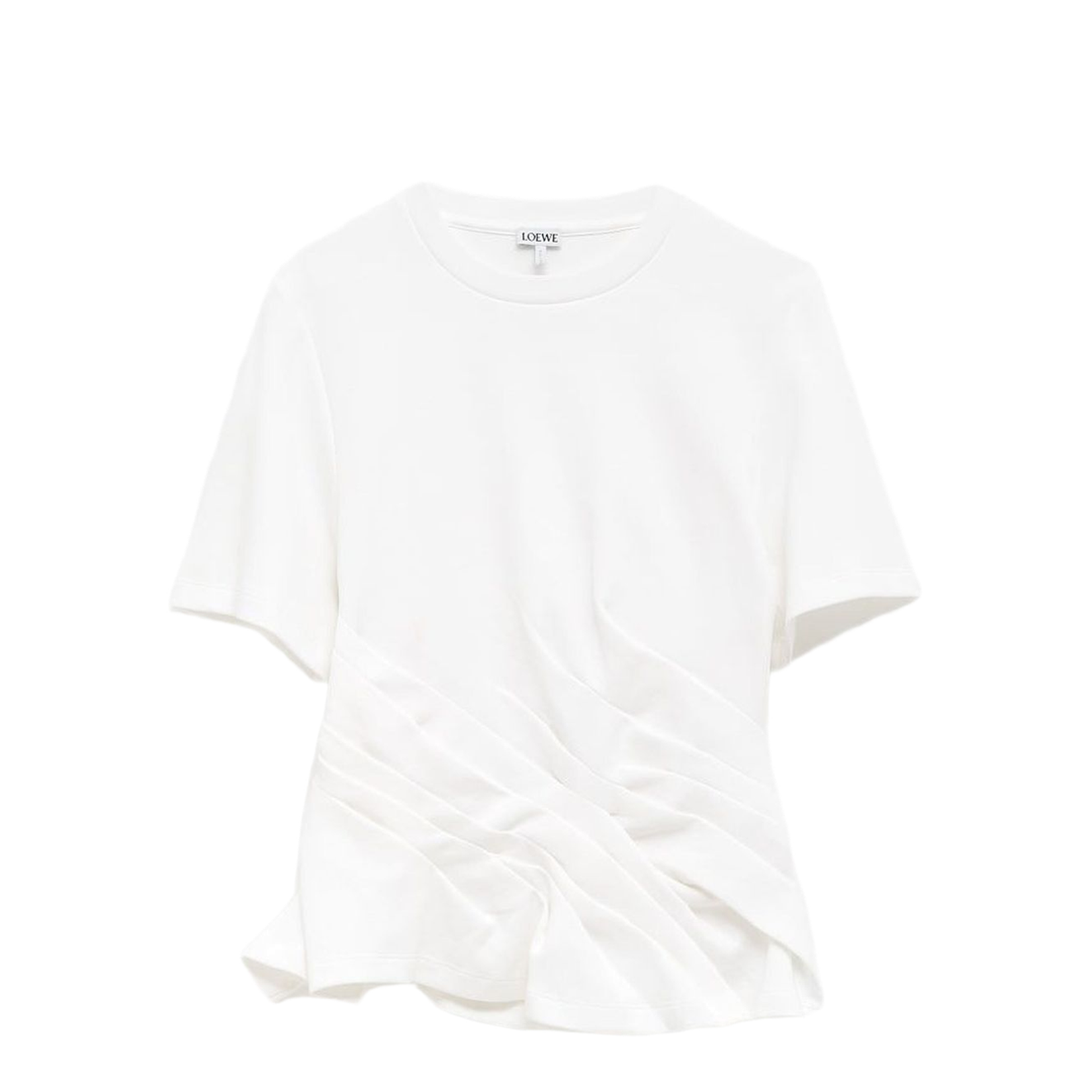 Twisted Top in Cotton Blend White