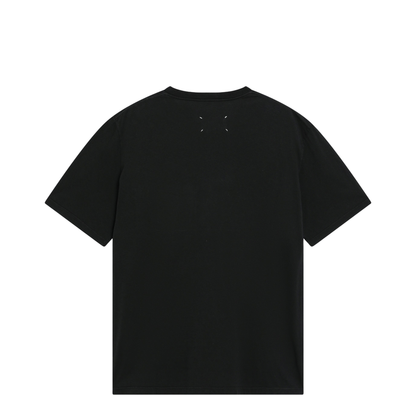 Taped Cotton Jersey T-Shirt In Black