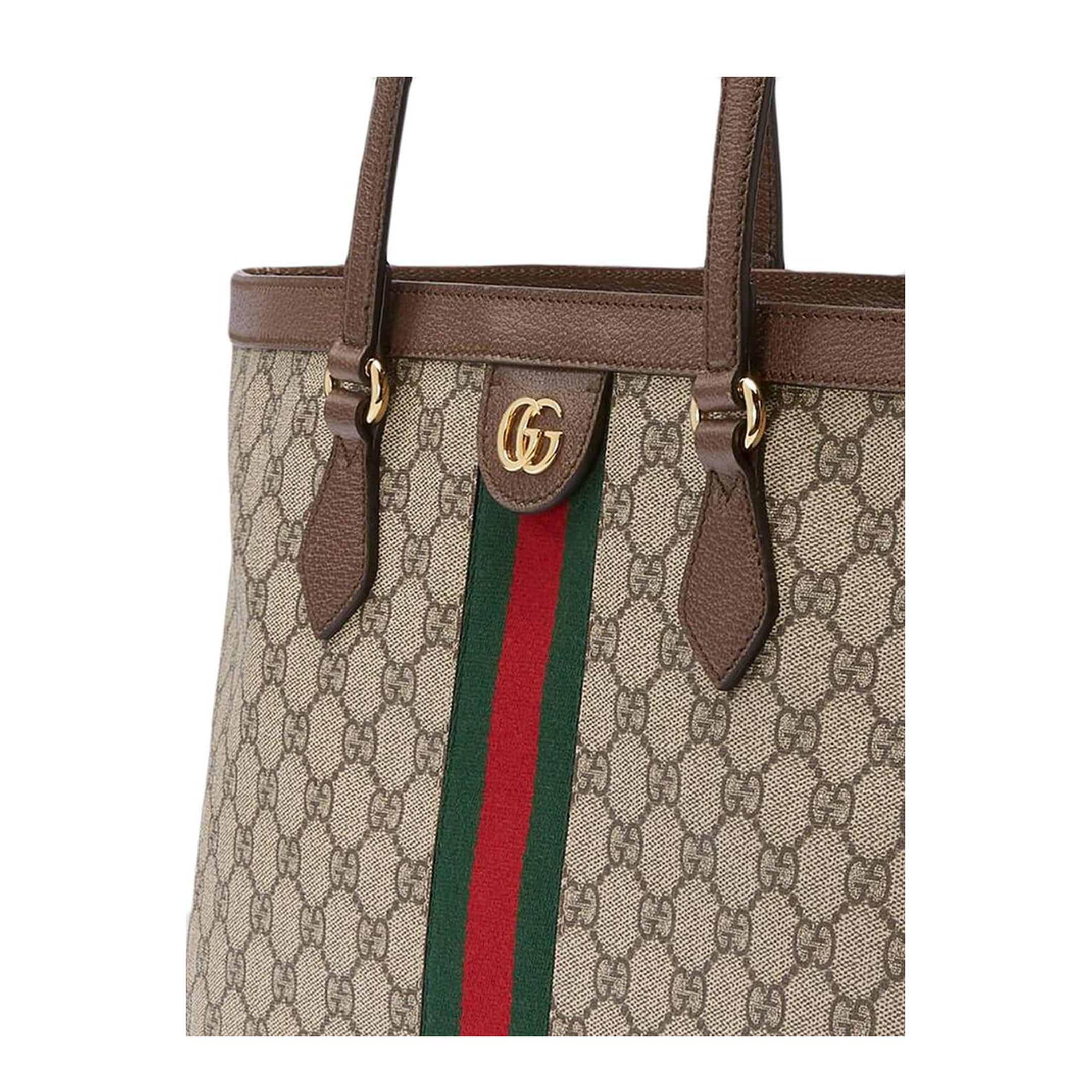 Ophidia Gg Middle-Sized Tote Bag Brown