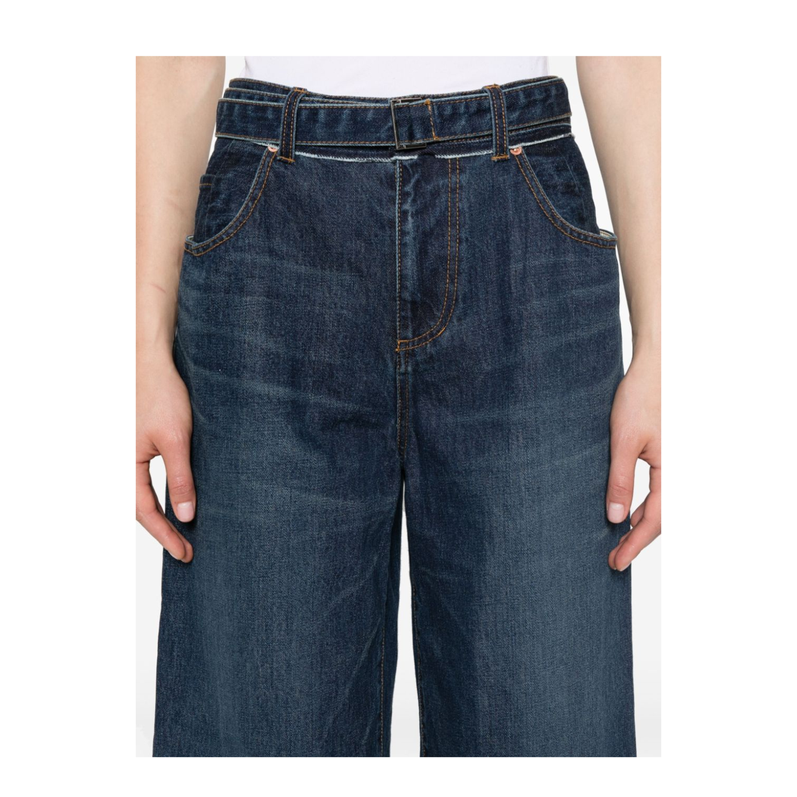 Wide Leg Denim Jeans