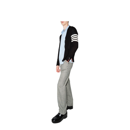 4-Bar Stripe Sustainable V-Neck Cardigan