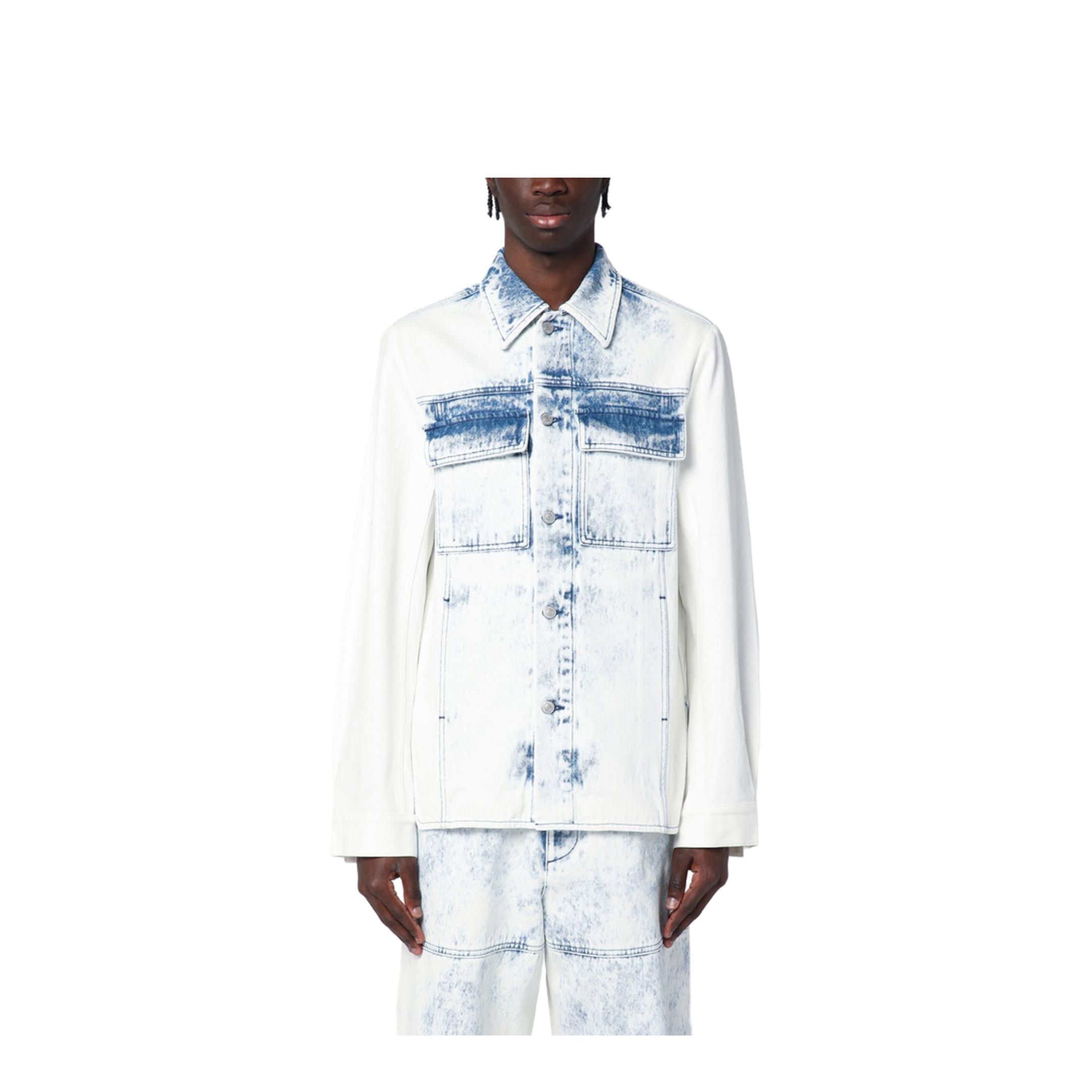 Faded Blue Denim Shirt