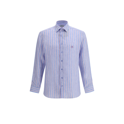 MAYFEYR - Etro - Striped Linen Shirt - MRIB000299TR341