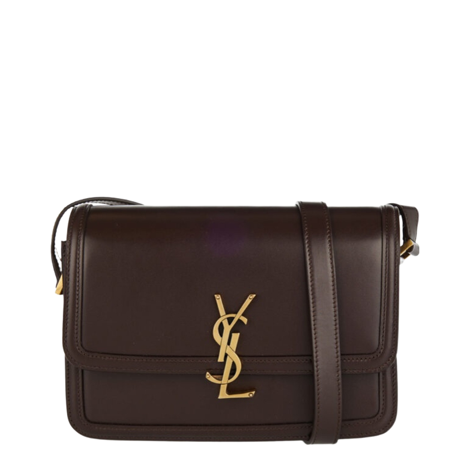 Solferino Medium Leather Shoulder Bags - Brown