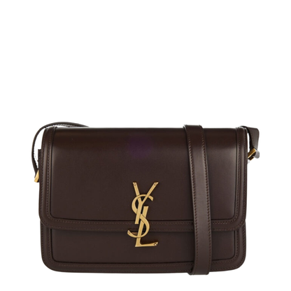 Solferino Medium Leather Shoulder Bags - Brown