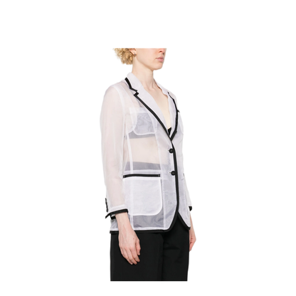 MAYFEYR - Thom Browne - Semi-Sheer Organza Blazer - FBC927B05762100
