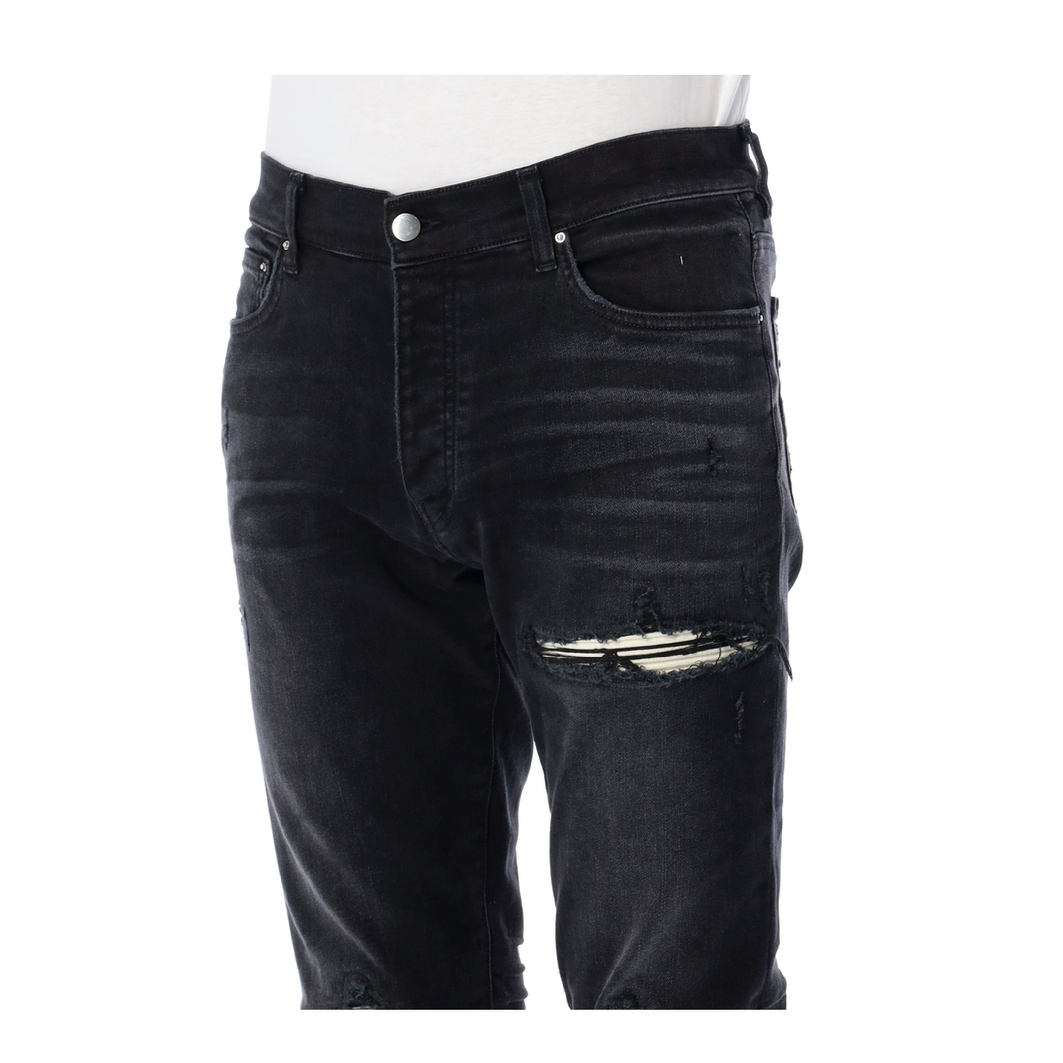 Ultrasuede Skinny Jeans in Stretch Denim Black