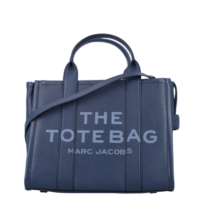 The Leather Medium Calfskin Tote Bag - Blue Sea