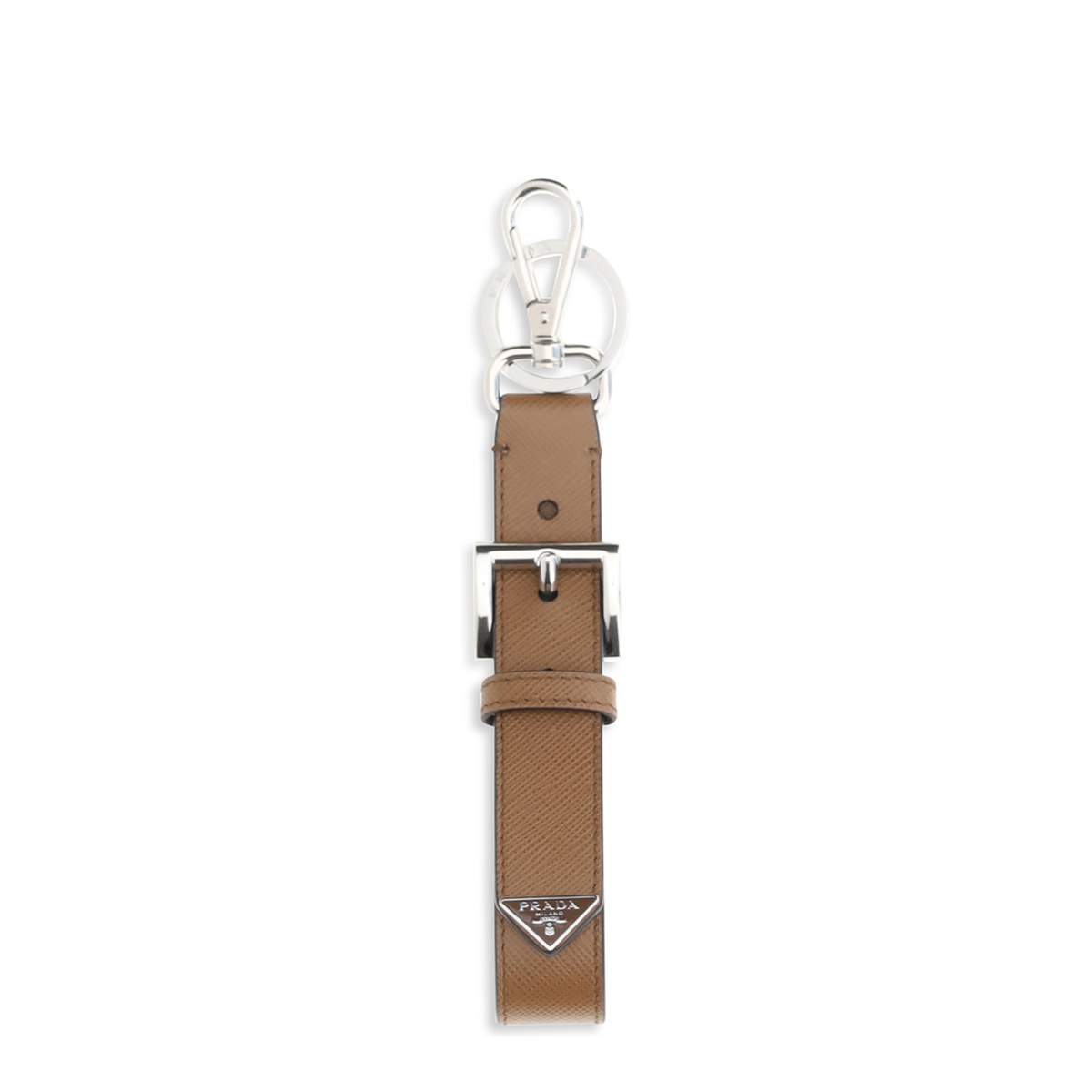 MAYFEYR - Prada - Keyring In Saffiano Leather With Triangle Logo - 2PP186053F0054