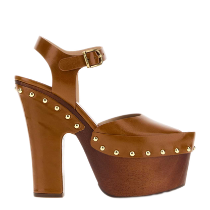 MAYFEYR - Chloè - Caramel Leather Meret Clogs - CH26A20SWF215