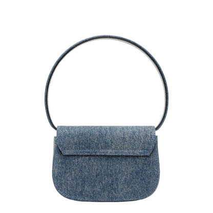 1DR Denim Shoulder Bag - Clear Blue