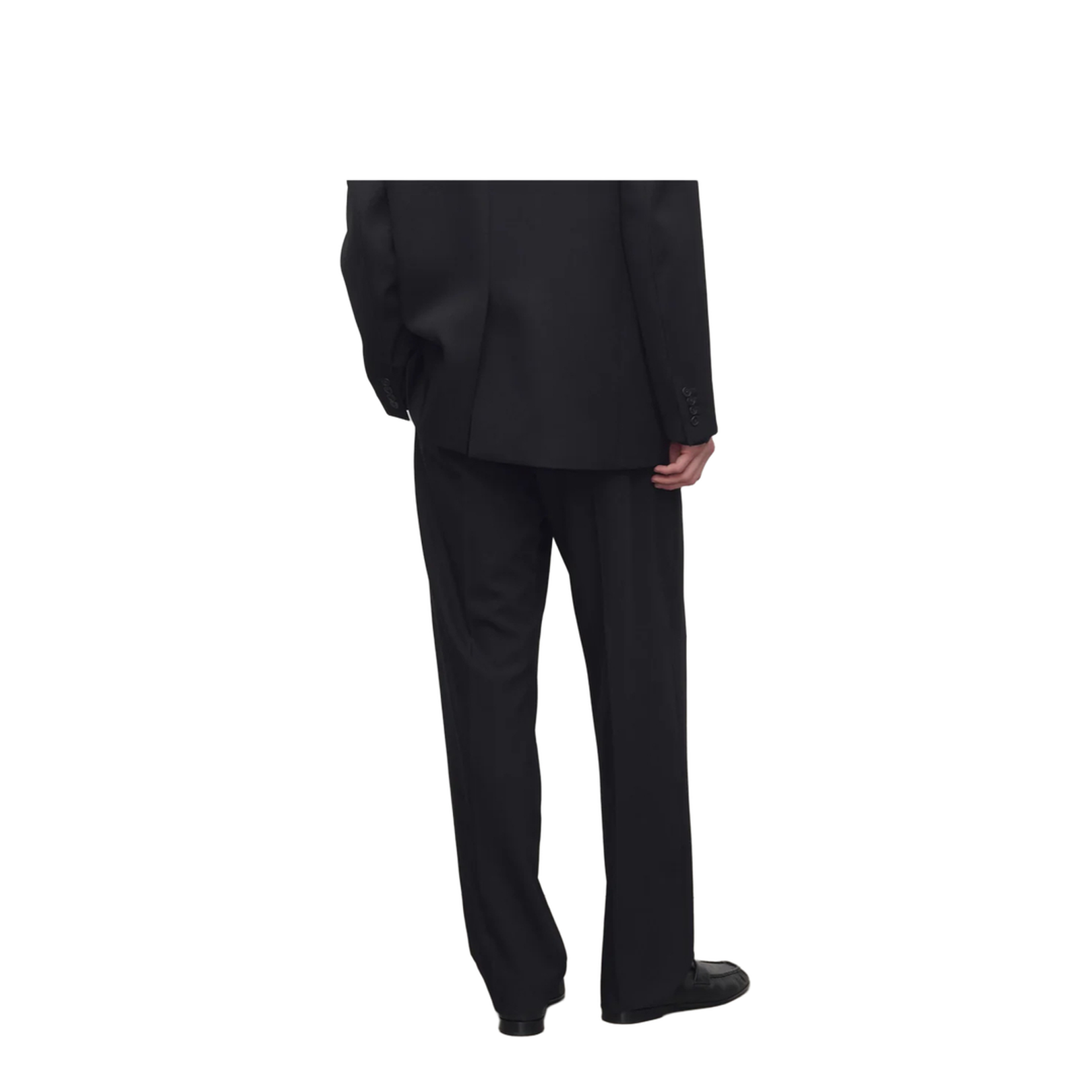 Zev Pant Black in Virgin Wool
