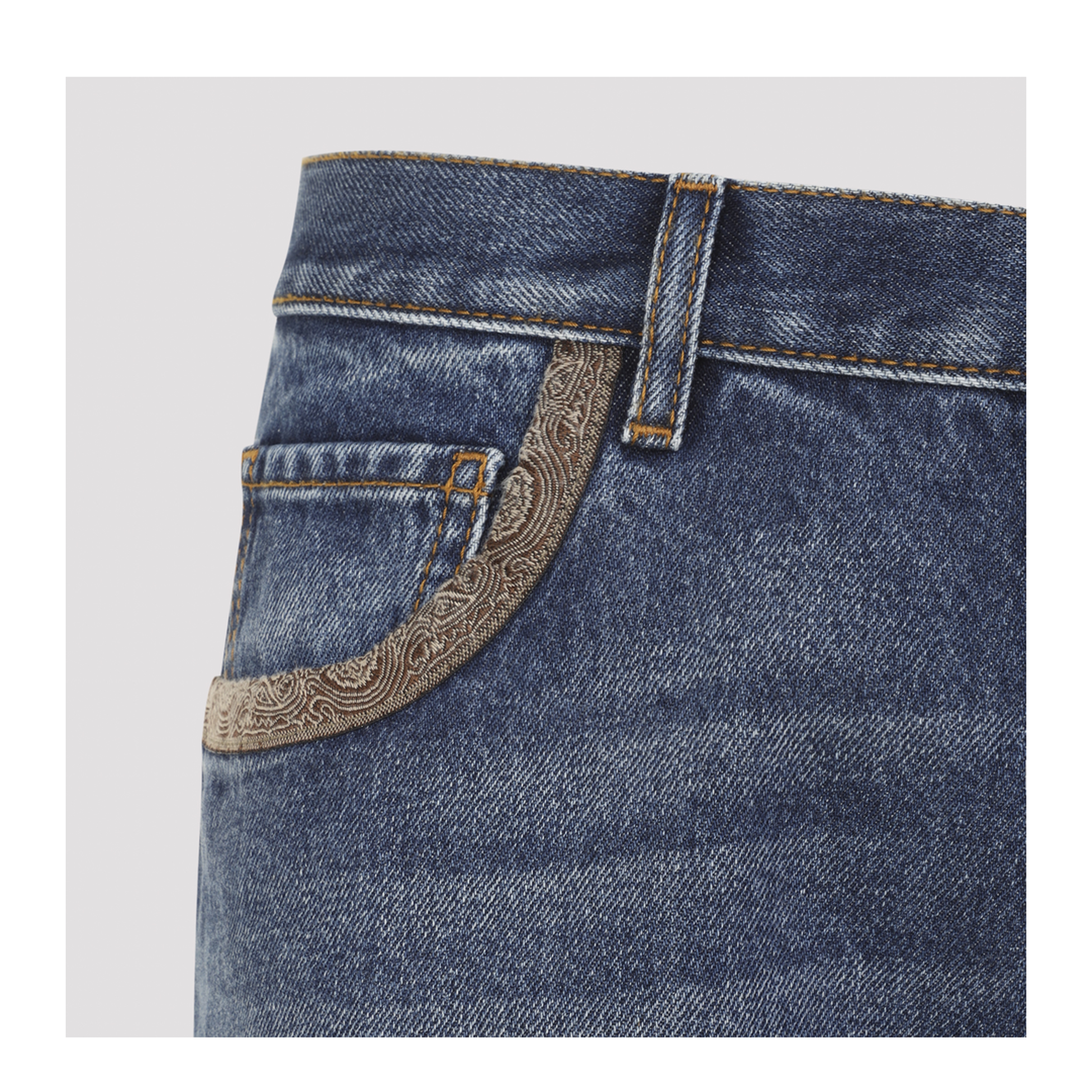 MAYFEYR - Etro - Straight Leg Denim Trouser - MRNB0021AC358