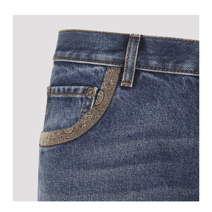 MAYFEYR - Etro - Straight Leg Denim Trouser - MRNB0021AC358
