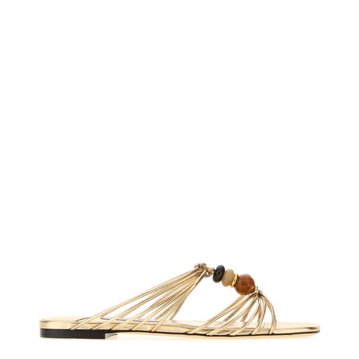 MAYFEYR - Jimmy Choo - Lova Mule Flat - LOVAMULEFLATIPRGOLDMIX