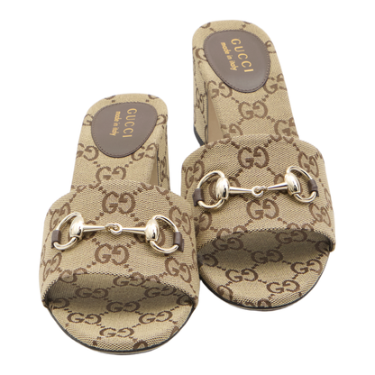 Slide Sandal with Horsebit