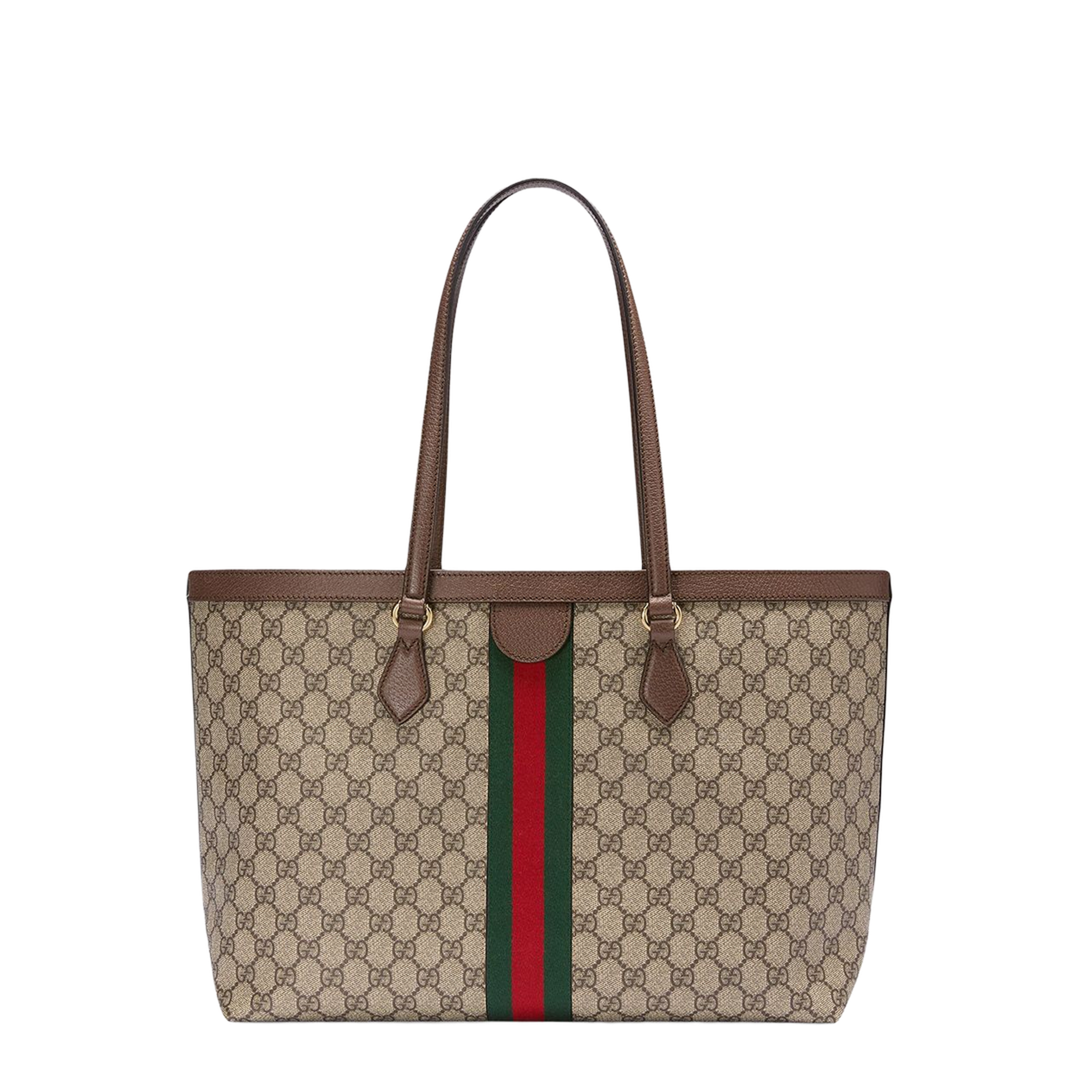 Ophidia Gg Middle-Sized Tote Bag Brown