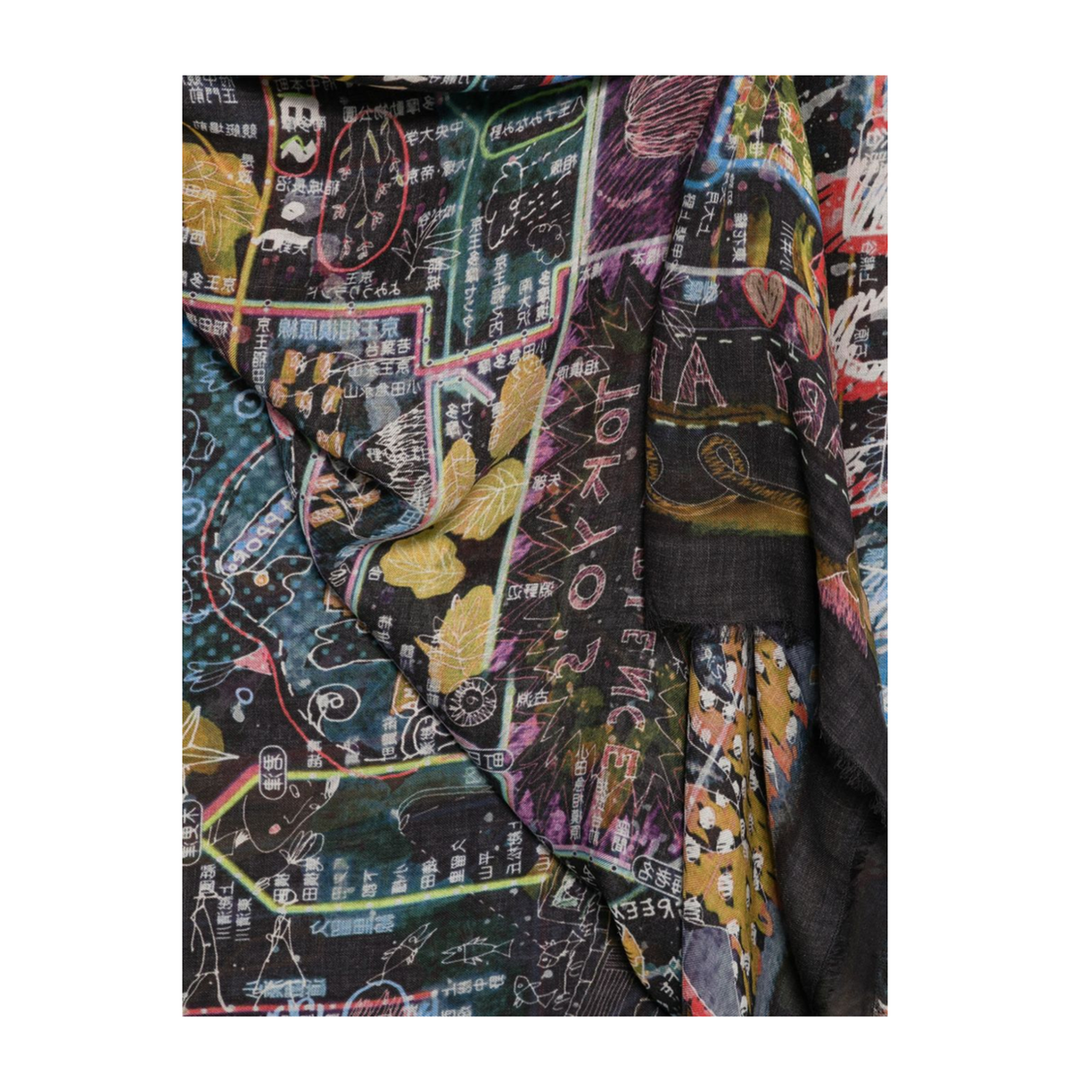 MAYFEYR - Faliero Sarti - Multicolor Graphic Print Scarf - 20542850
