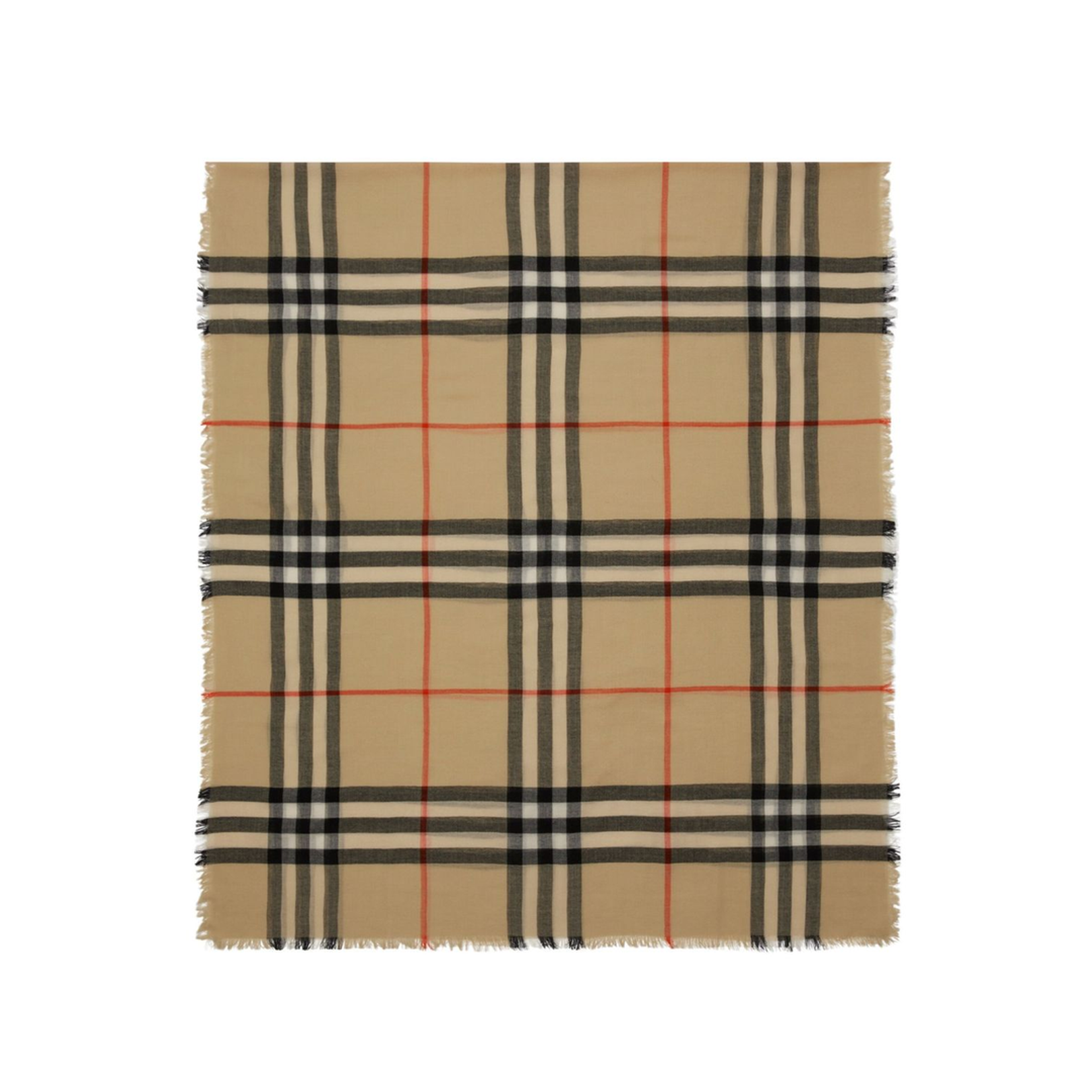 Check Wool Scarf