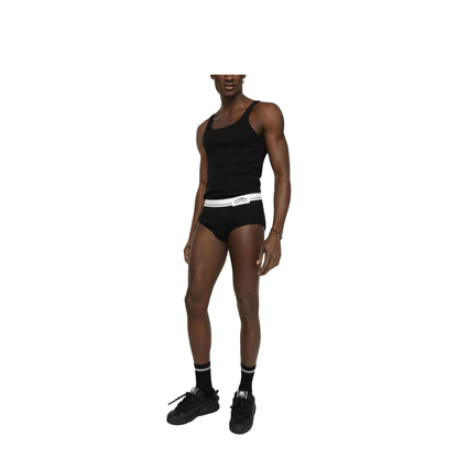 MAYFEYR - Dolce & Gabbana - Logo-Patch Cotton Tank Top - M8E98JONO02