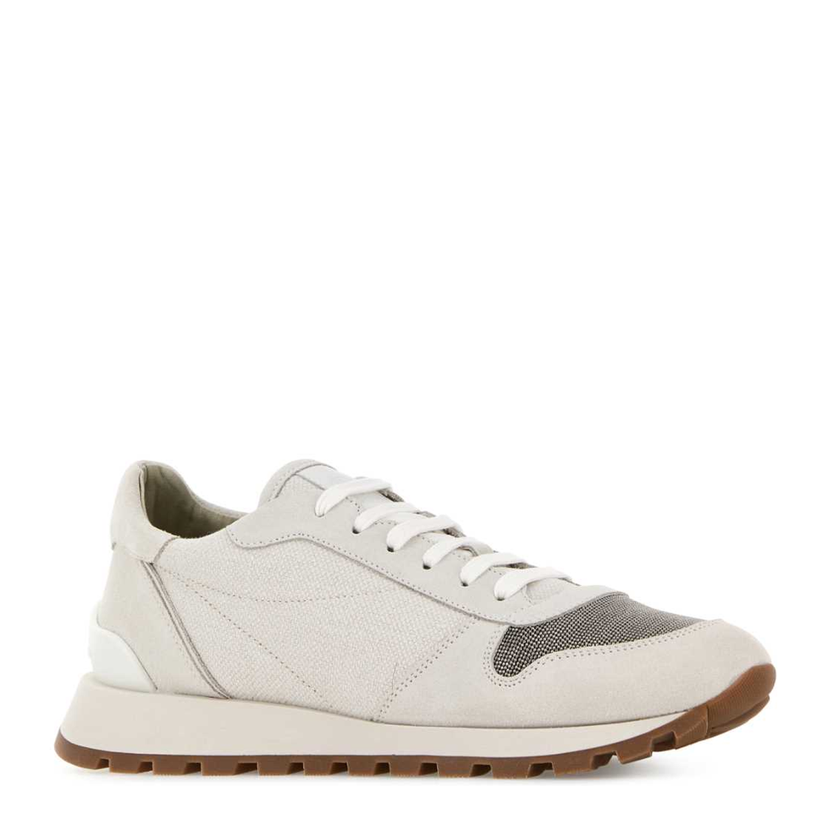 MAYFEYR - Brunello Cucinelli - Light Grey Fabric Sneakers - MZ58G1960C209
