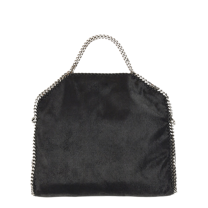 Falabella Fold-Over Shaggy Deer Tote Bag - Black
