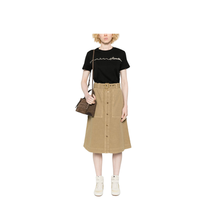 MAYFEYR - Moncler - Cotton Midi Skirt With Belt - L10932D00034M9731226