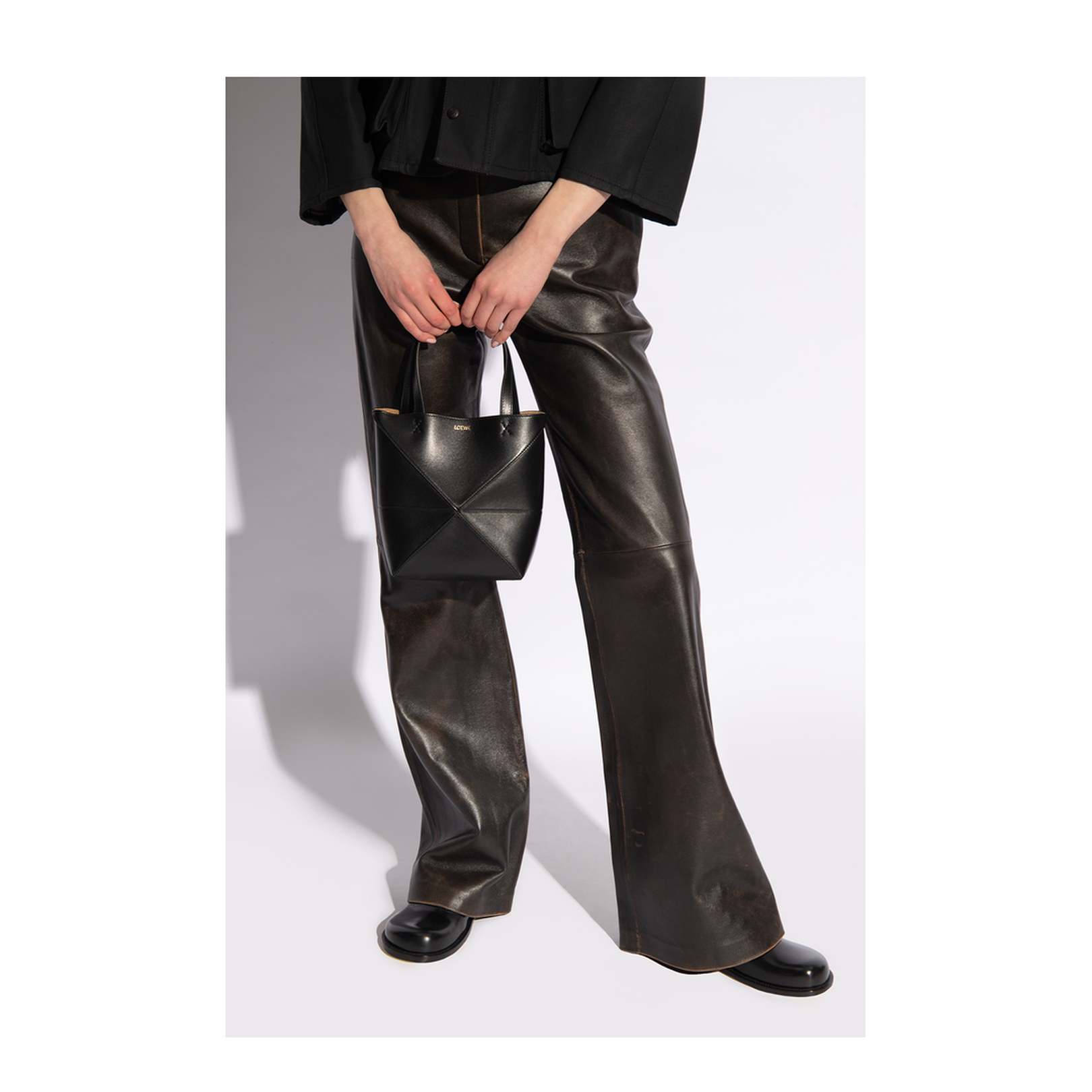 Mini Puzzle Fold Shoulder Bag