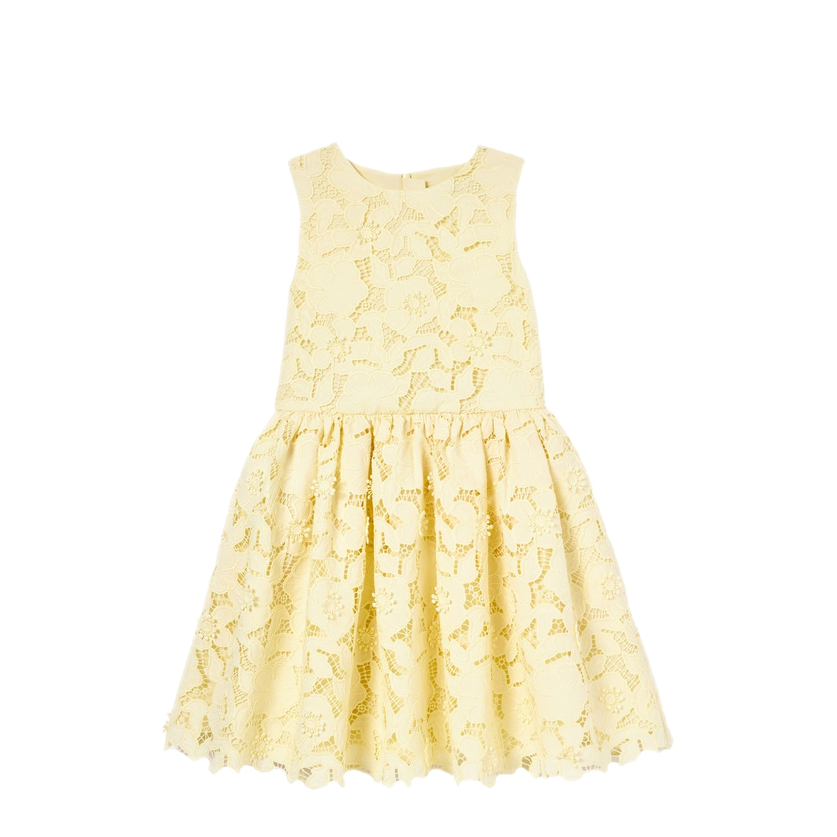 MAYFEYR - Self Portrait - Yellow Sleeveless Lace Dress - RS26717MYKYELLOW