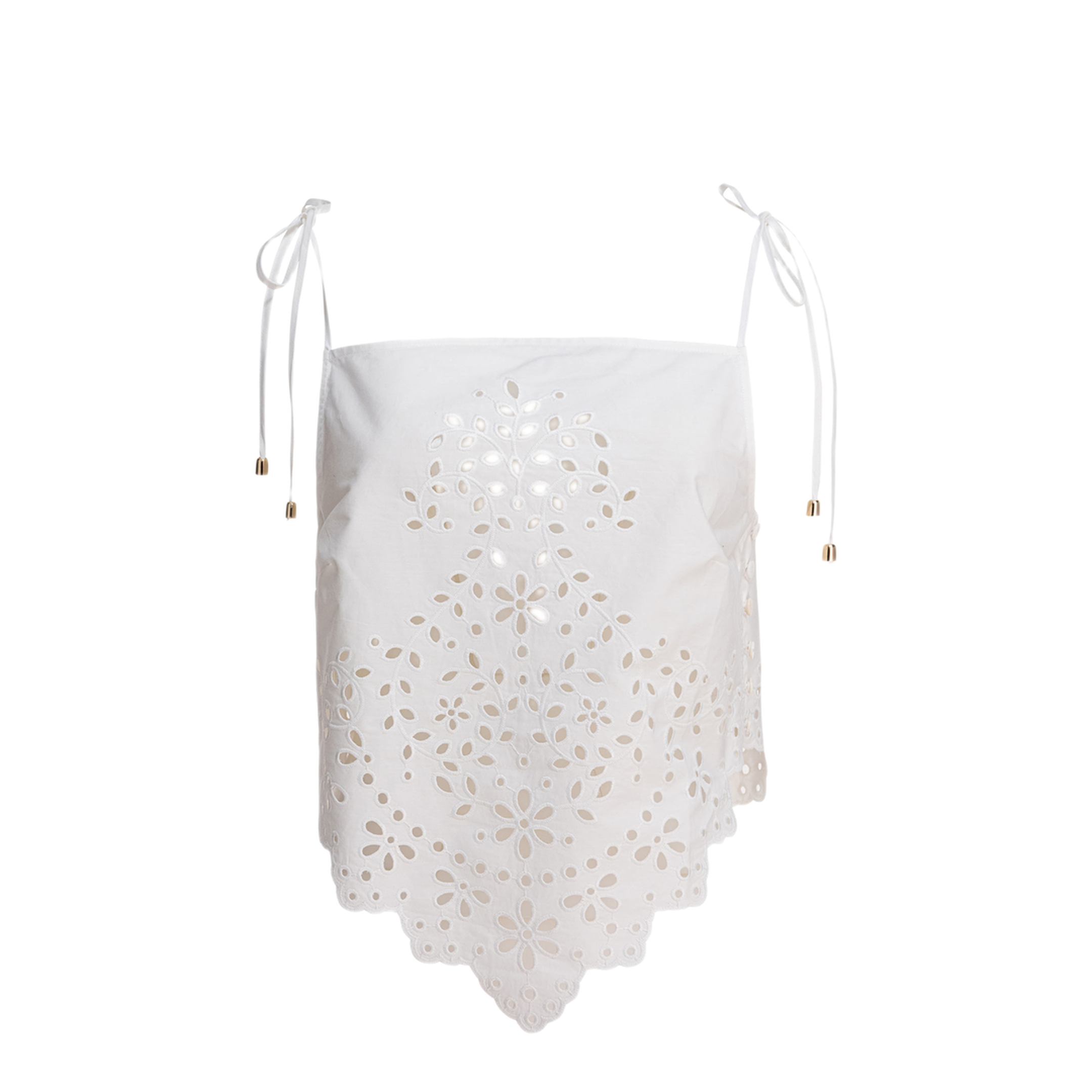 MAYFEYR - Self Portrait - Cotton Embroidered Top - SS25138TWWHITE