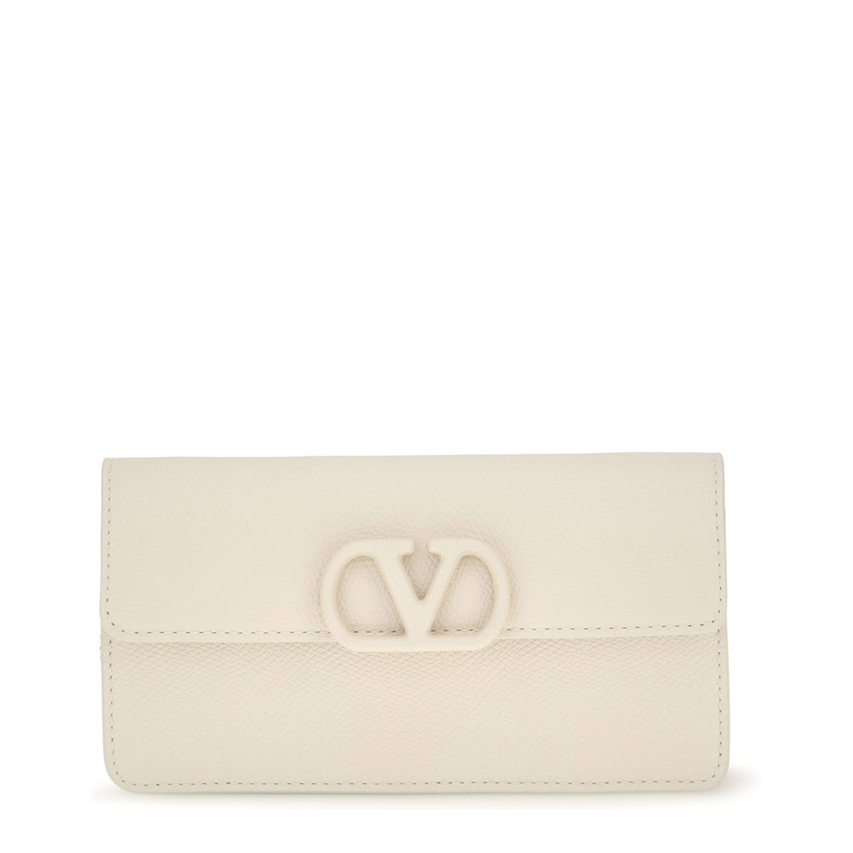 MAYFEYR - Valentino - Vlogo Signature Grainy Calfskin Chain Wallet - 9W2P0BB4BEMI16