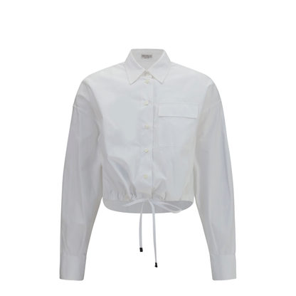 MAYFEYR - Brunello Cucinelli - Cotton Shirt With Drawstring Waist - MH772NA916