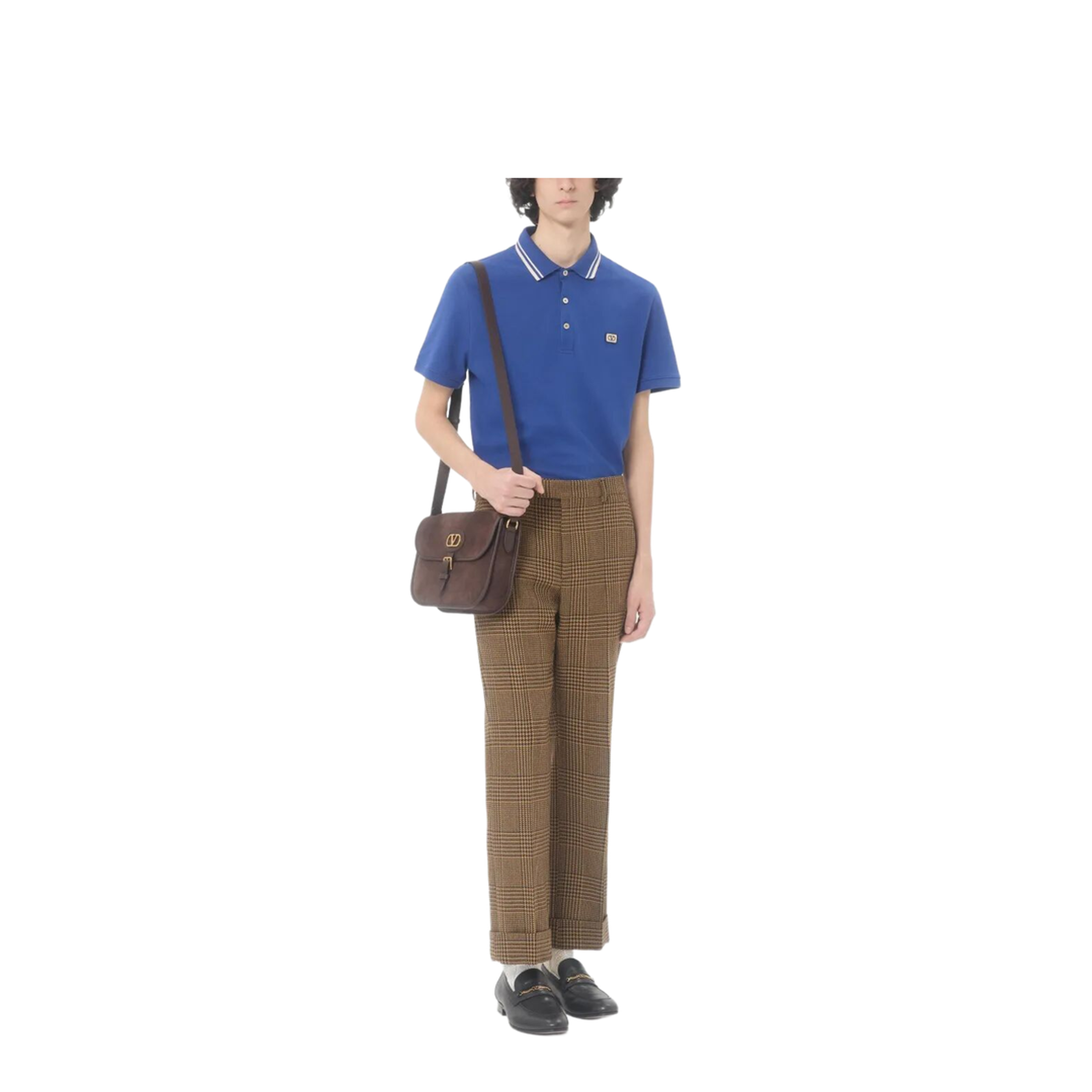 MAYFEYR - Valentino - Cotton Piqué Polo Shirt With Vlogo Patch - VMH01KAQK