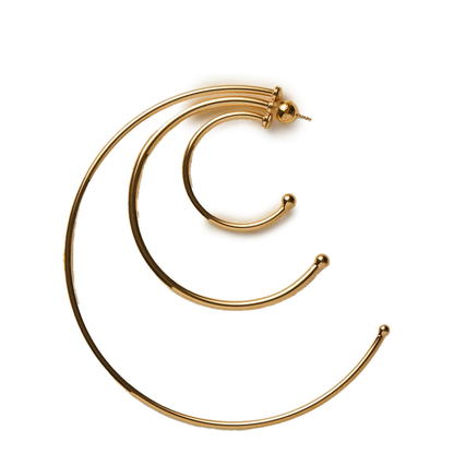 MAYFEYR - Panconesi - Pierced Solar Hoops Earrings Large - F26-EA017-P