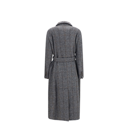 MAYFEYR - Brunello Cucinelli - Long Alpaca-Blend Coat With Belt - MG5729937