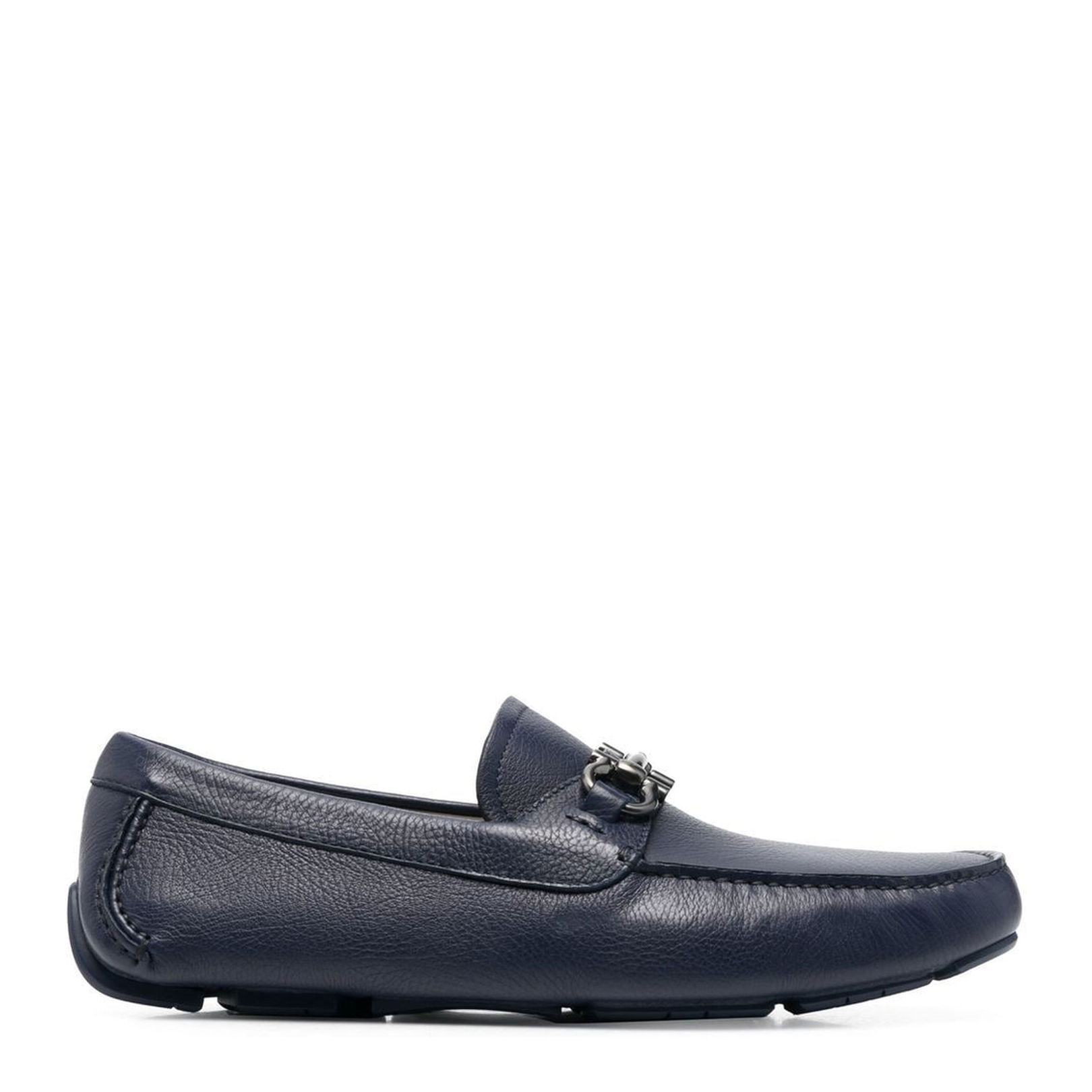 Gancini Buckle Loafers - Marine Blue