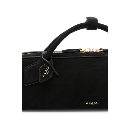 Le Teckel One Size Suede Leather Clutch - Noir