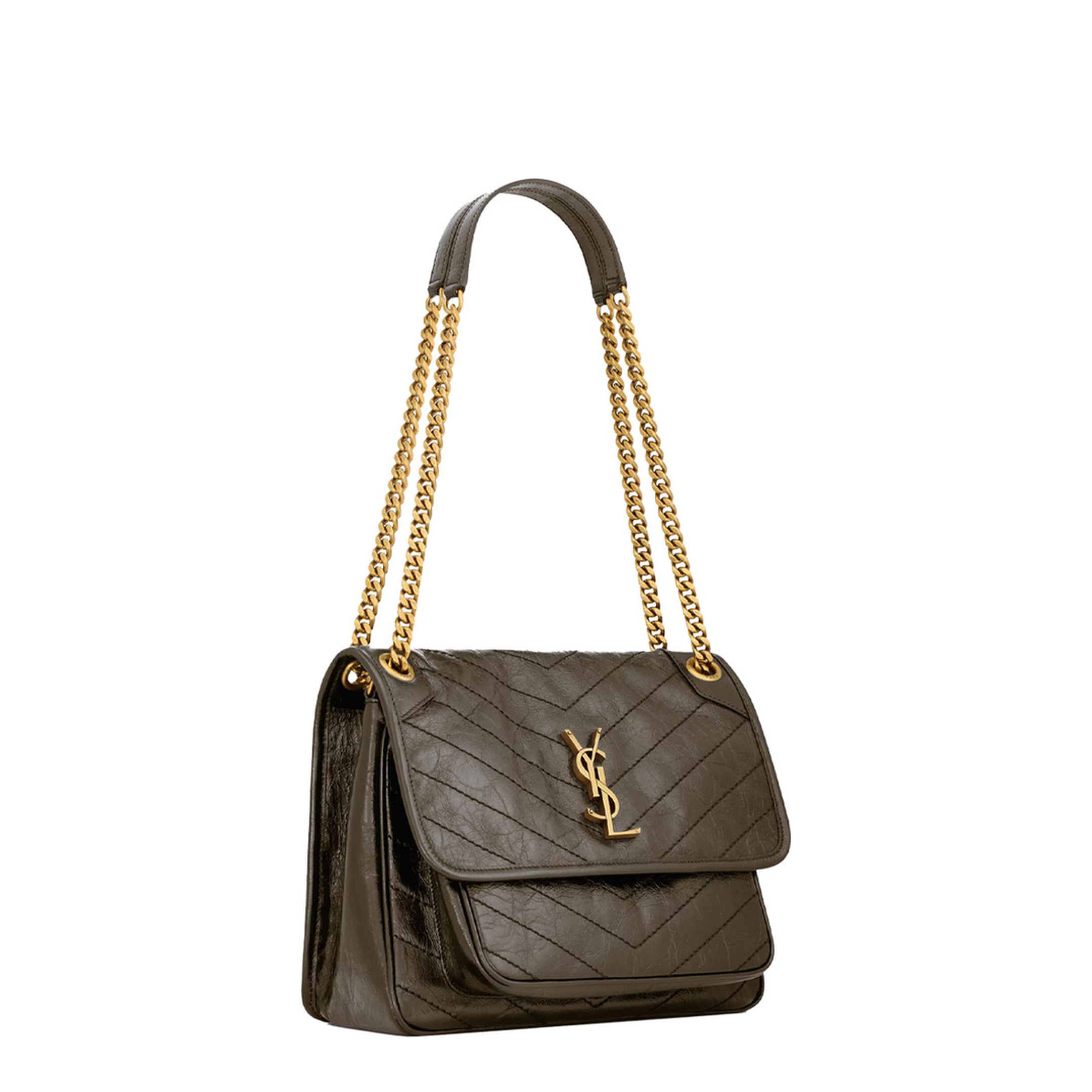 MAYFEYR - SAINT LAURENT PARIS - Niki Medium Soft Bag In Vintage Leather - 6331840EN07